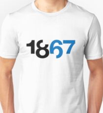 1867 White Unisex T-Shirt