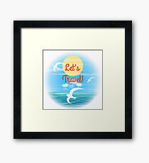 Travel theme Framed Print