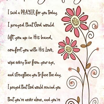 Lifting You Up in Prayer: Encouragement Card