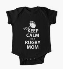 I Can't Keep Calm I'm a Rugby Mom One Piece - Short Sleeve