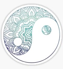 Mandala Ying Yang Sticker