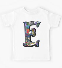 Doodle Letter E Kids Tee