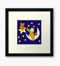 Garfield and Bear Framed Print