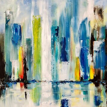 Artwork thumbnail, Abstract Cityscape Reflected by char55116