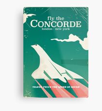 Lienzo metálico Cartel Concorde Vintage Holiday