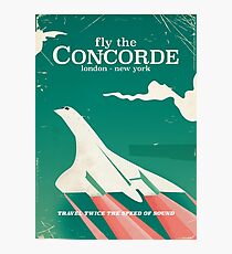Concorde Vintage Holiday poster Photographic Print