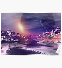 Alien Planet - Fantasy Landscape Poster