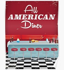 American Diner Posters | Redbubble