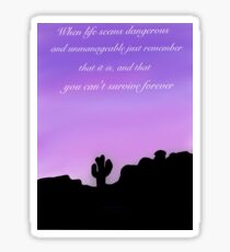 Purple sky Sticker