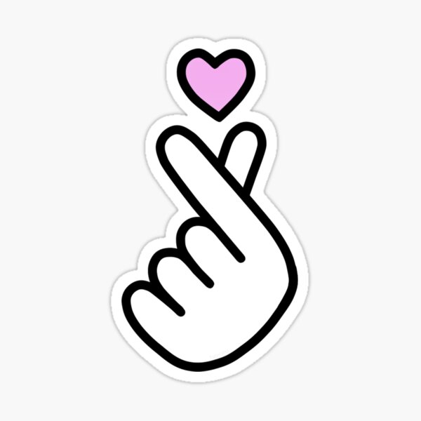heart hand Sticker