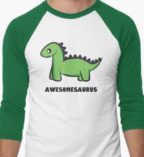 Awesomesaurus (green) Men's Baseball ¾ T-Shirt