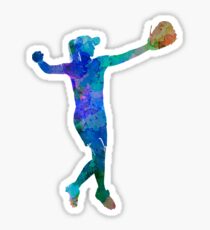 woman playing softball 02 Sticker