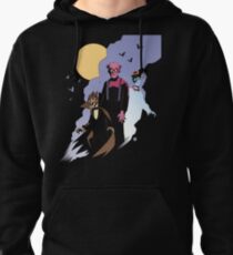 Mike Mignola style Count Chocula, Franken Berry, and Boo-Berry Pullover Hoodie