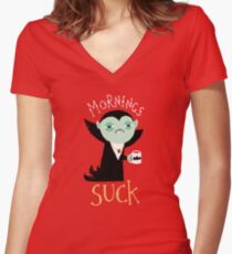 Camiseta entallada de cuello en V Mañanas chupe