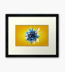 Shard Series 1 - Blue/White Framed Print