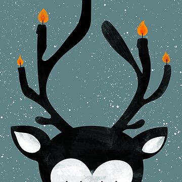Artwork thumbnail, Reindeer Candles by Doozal