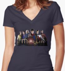Merlin Women's Fitted V-Neck T-Shirt