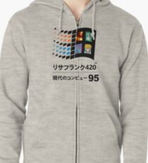 Vaporwave 95 Zipped Hoodie