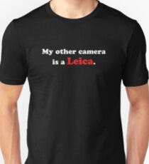 Meine andere Kamera ist eine Leica (weiß) Slim Fit T-Shirt