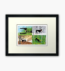 Hound Seasons Framed Print