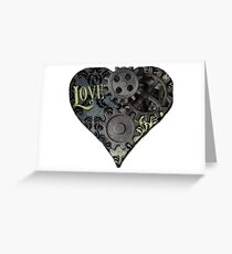 Steampunk Valentine Greeting Card