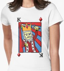 King Playing Card Women's Fitted T-Shirt