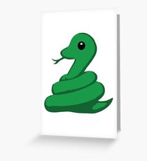 Snake Emoji Greeting Card