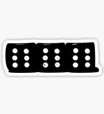 666 Black Sticker