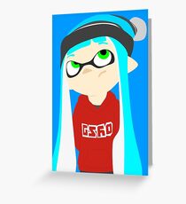 Splatoon - Inkling girl Greeting Card