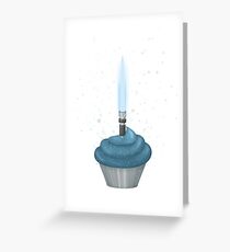Jedi Birthday Cupcake Greeting Card