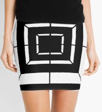 Square Bulls-eye Mini Skirt
