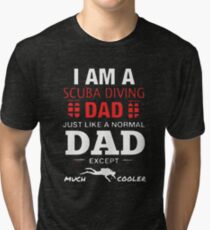 Scuba Diving Dad Tri-blend T-Shirt