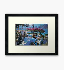 Darth vader in vacations Framed Print