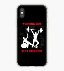 Working out the best idea ever iPhone Case