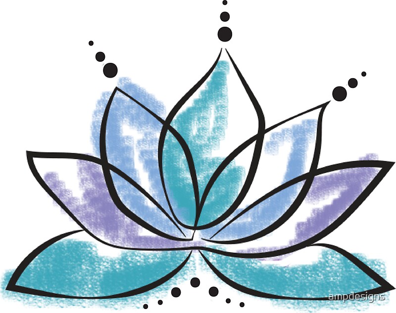 Lotus Flower Stickers Redbubble