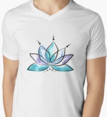 Blue Lotus Men's V-Neck T-Shirt