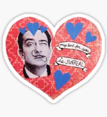 Salvador Dali Valentine Sticker