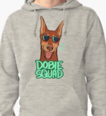DOBIE SQUAD (red + cropped) Pullover Hoodie