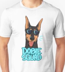 DOBIE SQUAD (black + cropped) Unisex T-Shirt