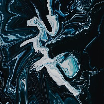 Artwork thumbnail, Abstract Dark Blue Marbling art by Butterfly-Dream