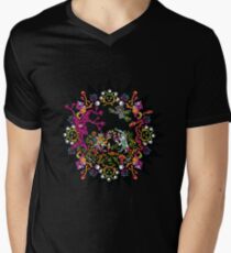 Aztec meeting psychedelic T-shirt Men's V-Neck T-Shirt