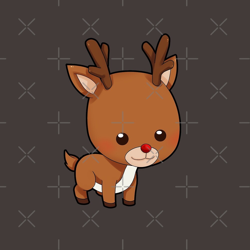 "Adorably Cute Reindeer" by Luke Webster | Redbubble