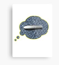 zeppeliner on sheet of chocolate paper Metal Print