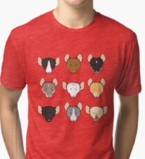 Ratty Faces Tri-blend T-Shirt