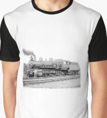 Old Steam Train Graphic T-Shirt