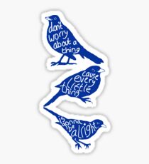 three lil birds. Sticker