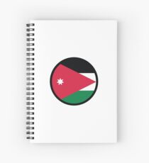 Nationalflagge von Jordanien Spiralblock
