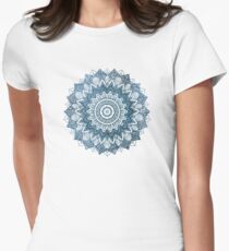 BOHOCHIC MANDALA IN BLUE Women's Fitted T-Shirt