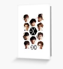 EXO - Gruppenhex Grußkarte