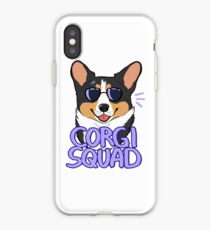 Vinilo o funda para iPhone CORGI SQUAD (tricolor negro)